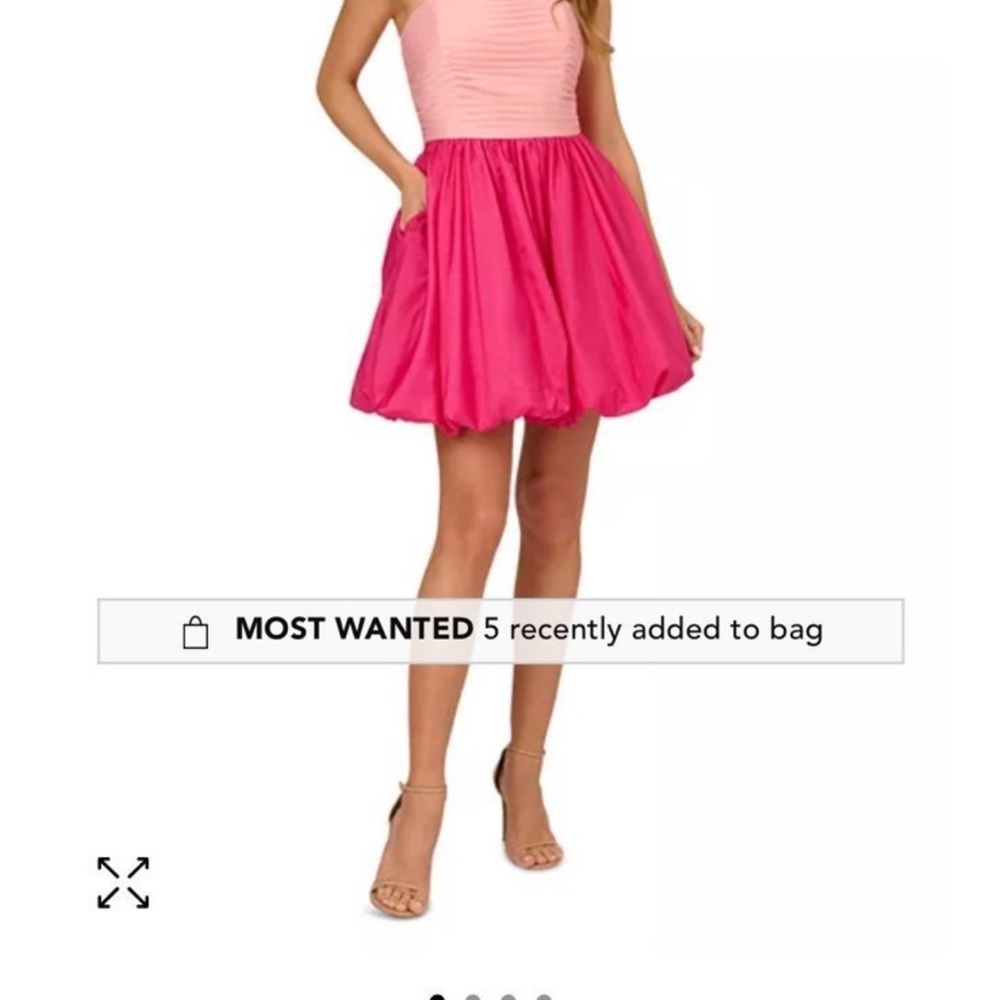 Liv Foster pink bubble dress